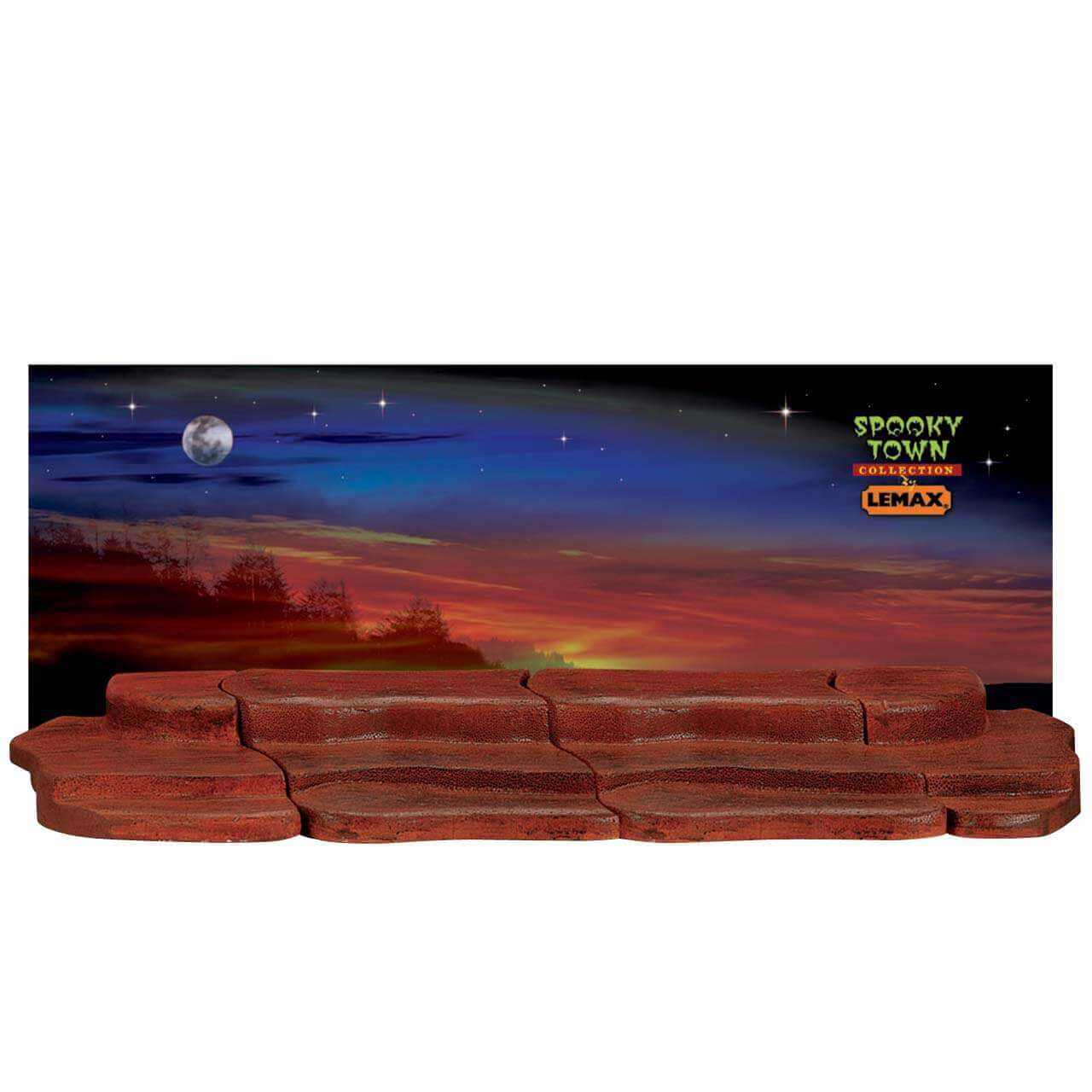 lemax-4-foot-display-material-spooky-town-tapis-d-cor-halloween image 2