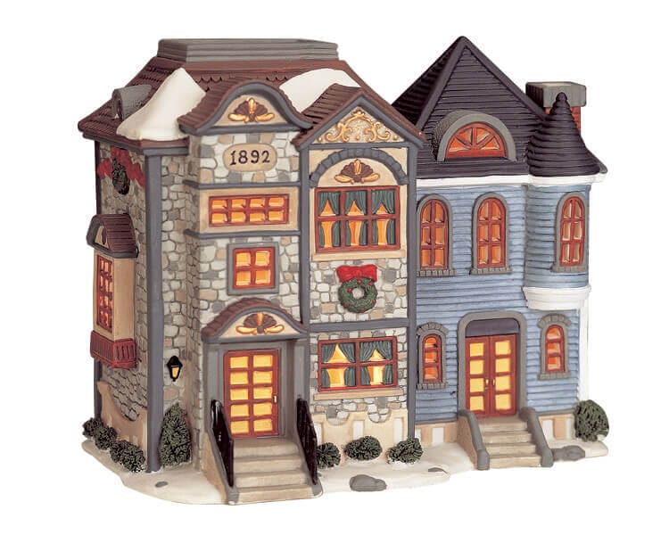lemax-row-houses-b-timent-miniature-de-collection image 1