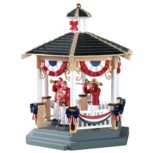 lemax-park-gazebo-kiosque-de-parc-miniature-lumineux image 1