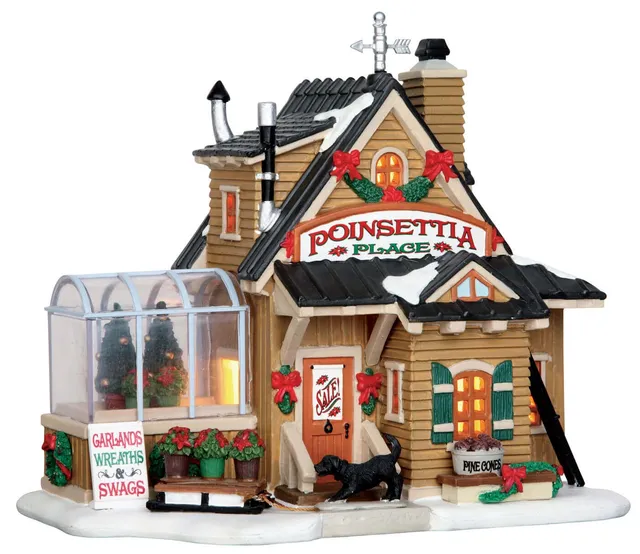 lemax-poinsettia-place-b-timent-miniature-de-village image 1