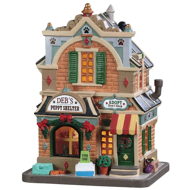 lemax-deb-s-puppy-shelter-refuge-miniature-pour-village image 1