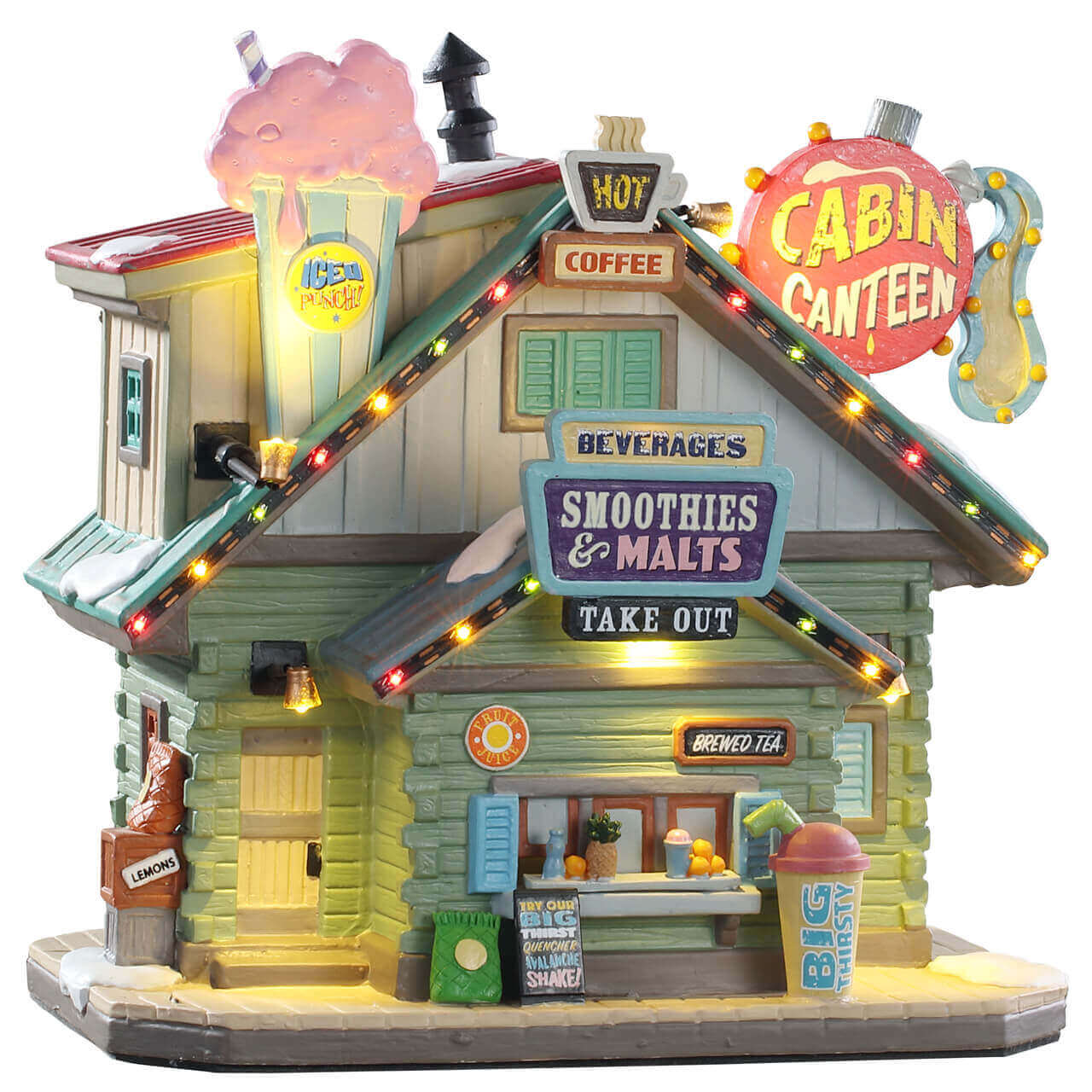 lemax-cabin-canteen-vail-village-chalet-cantine-illumin image 1