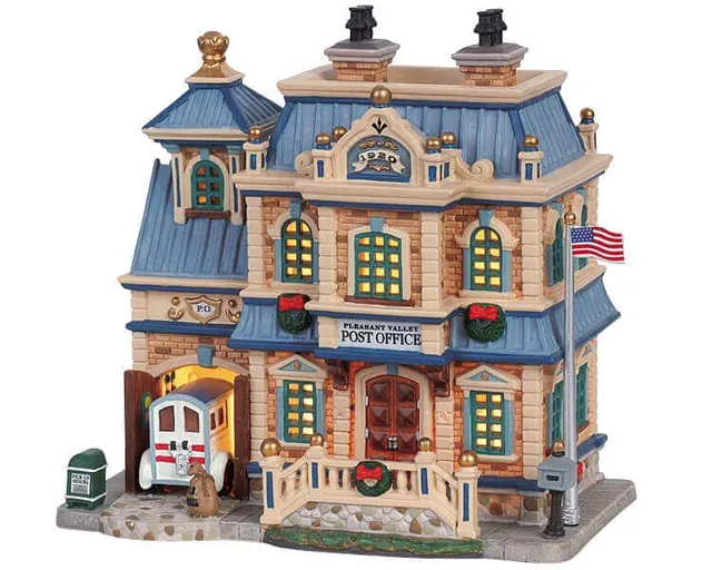 lemax-pleasant-valley-post-office-b-timent-miniature-village-de-no-l image 1