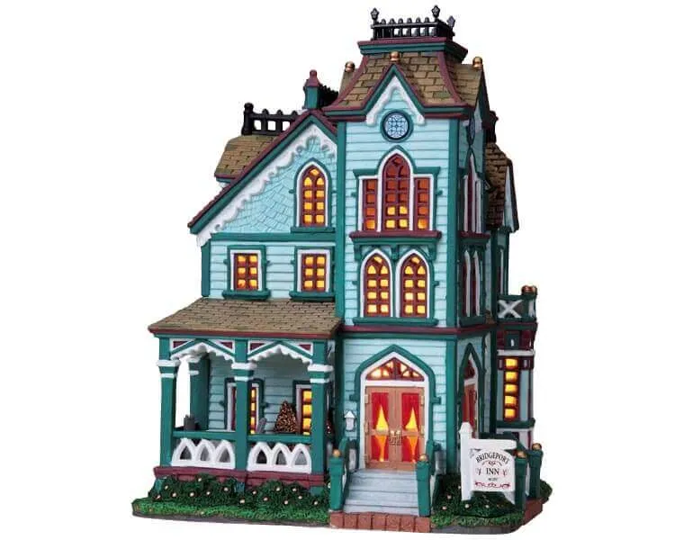 lemax-bridgeport-inn-b-timent-miniature-village-de-no-l image 1