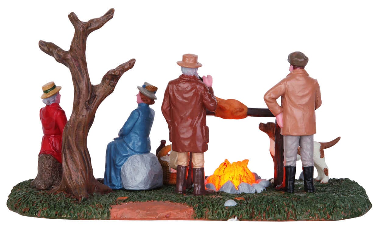 lemax-hunting-party-roast-figurine-miniature-chasse image 4