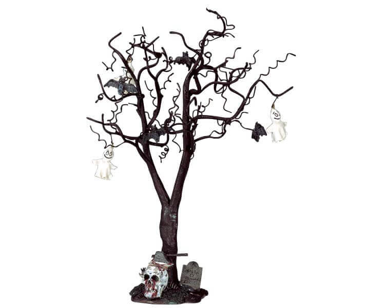 lemax-decorated-skull-tree-large-grand-arbre-cr-nes image 1