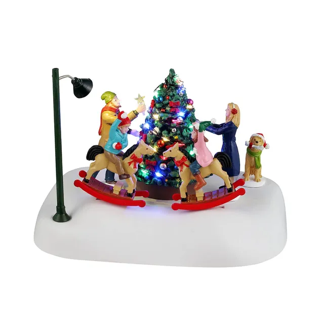 lemax-rockin-around-the-christmas-tree-famille-et-sapin-caddington image 1