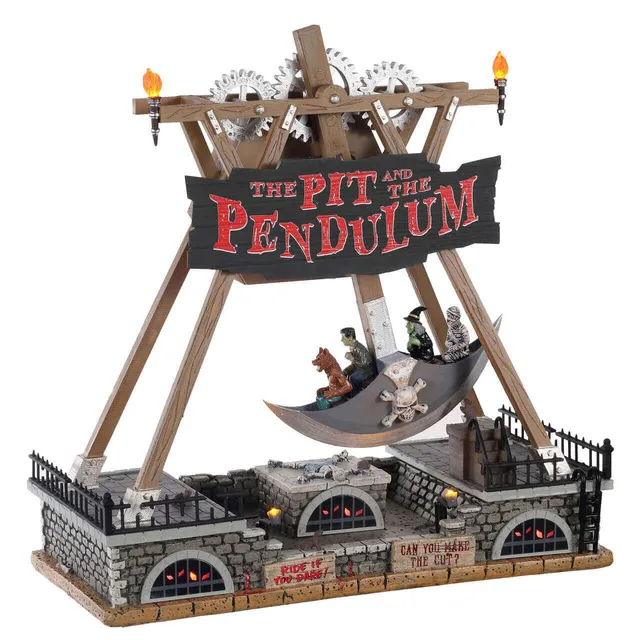 lemax-the-pit-and-the-pendulum-attraction-anim-e-spooky-town image 1
