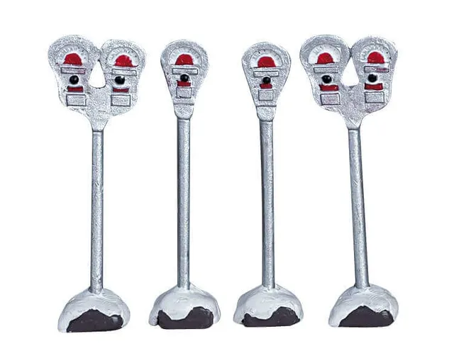 lemax-parking-meters-accessoires-miniatures-de-collection image 1