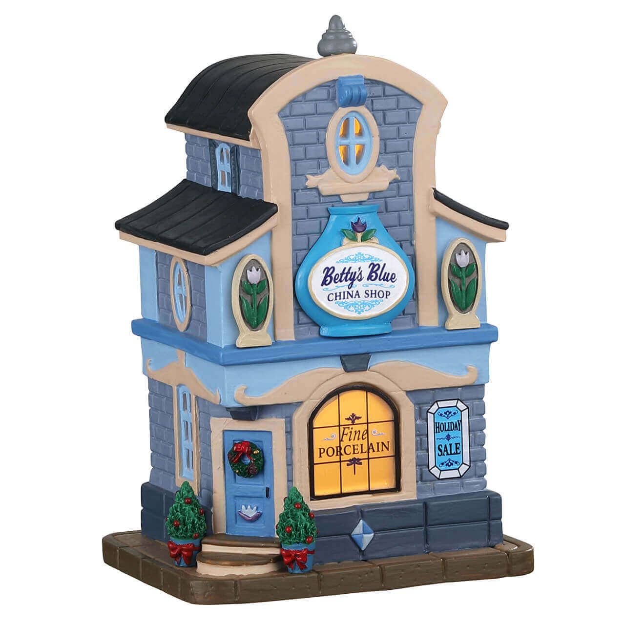 lemax-betty-s-blue-china-shop-boutique-miniature-porcelaine image 1