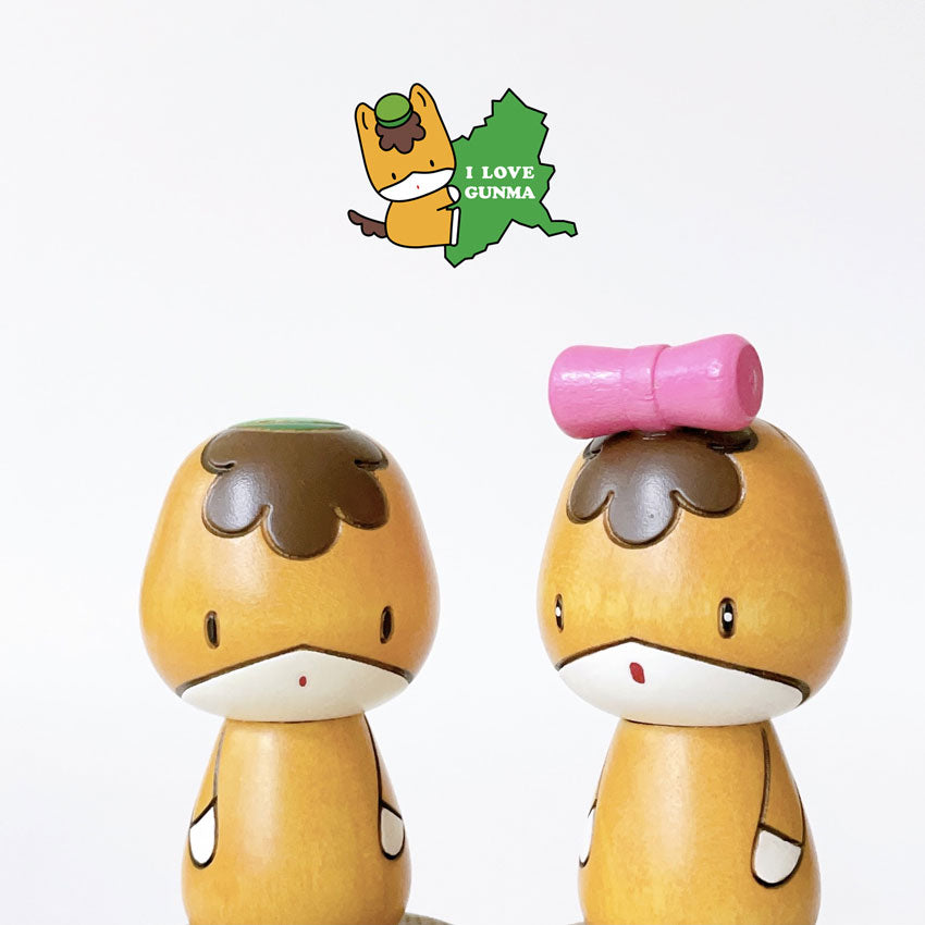 usaburo-kokeshi-gunma-chan-ruban-kokeshi-yura-koro-85-mm image 6