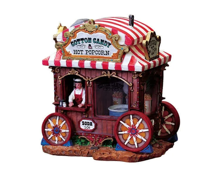 lemax-cotton-candy-stand-tal-de-barbe-papa-village-miniature image 1