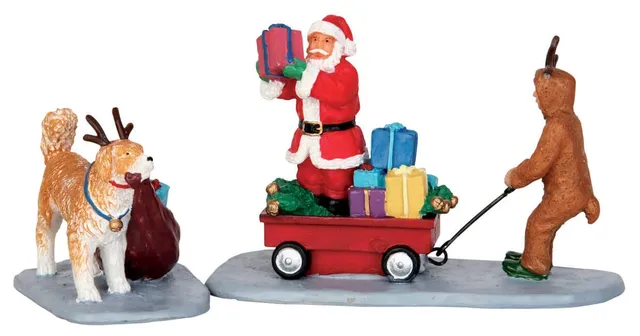lemax-playing-santa-set-of-2-figurines-miniatures-p-re-no-l image 1
