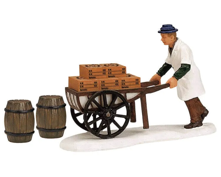 lemax-pushcart-miniature-charrette-village-de-no-l image 1