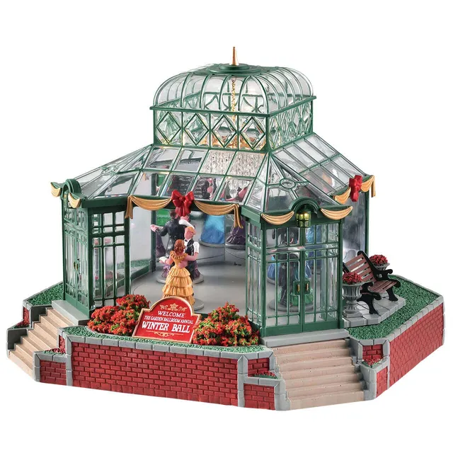 lemax-the-garden-ballroom-b-timent-miniature-anim-avec-piste-de-danse-tournante image 1