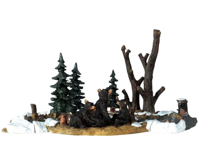 lemax-bears-at-play-figurine-oursons-miniatures-de-no-l image 1
