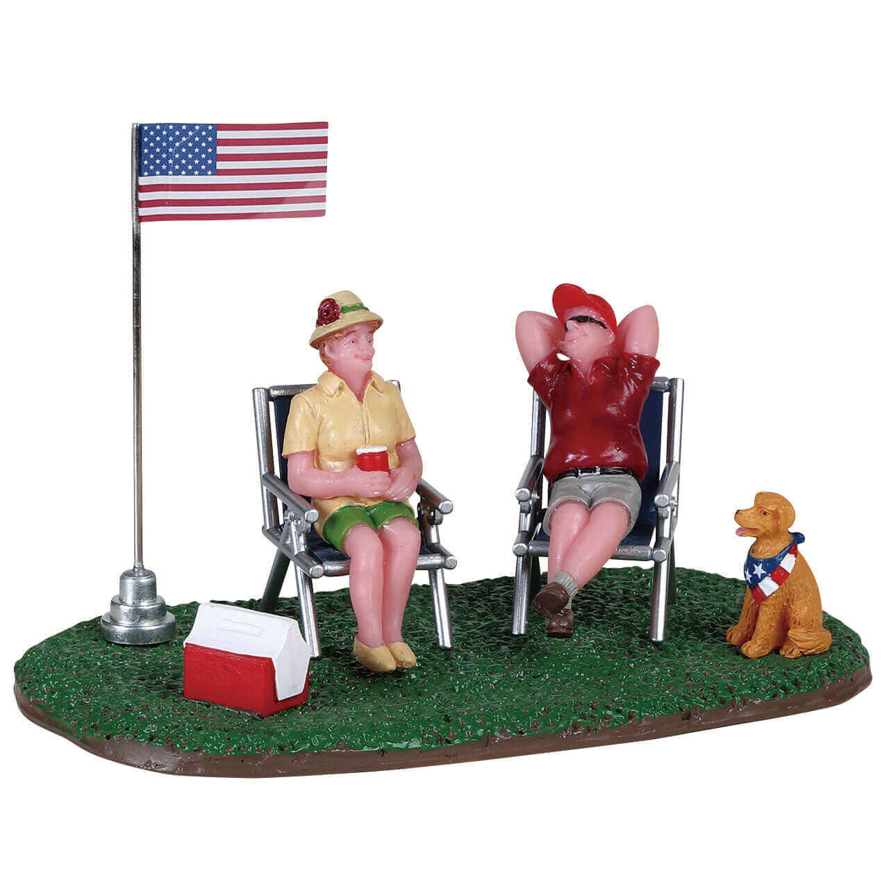 lemax-lounging-around-figurine-sc-ne-d-tente-village-miniature image 1