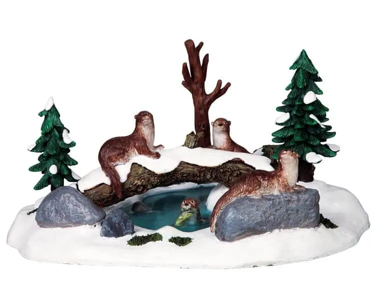 lemax-otters-figurines-loutres-miniatures image 1