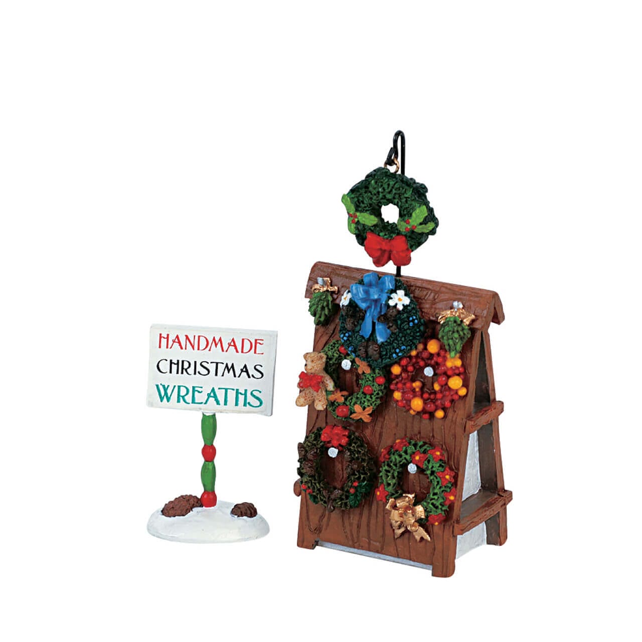 lemax-wreath-display-set-of-2-couronnes-miniatures-de-no-l image 1