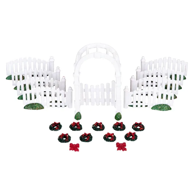 lemax-set-de-20-barri-res-et-pergola-d-cor-e-accessoire-village image 1
