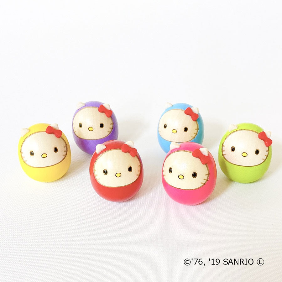 usaburo-kokeshi-hello-kitty-mame-daruma-bleu-clair-mini-figurine-3-5-cm image 8