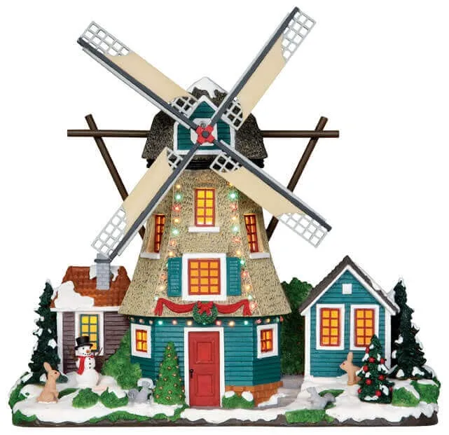 lemax-windmill-moulin-vent-miniature-anim-et-lumineux image 1