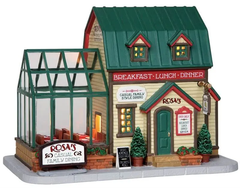 lemax-rosa-s-family-restaurant-b-timent-miniature-lumineux image 1