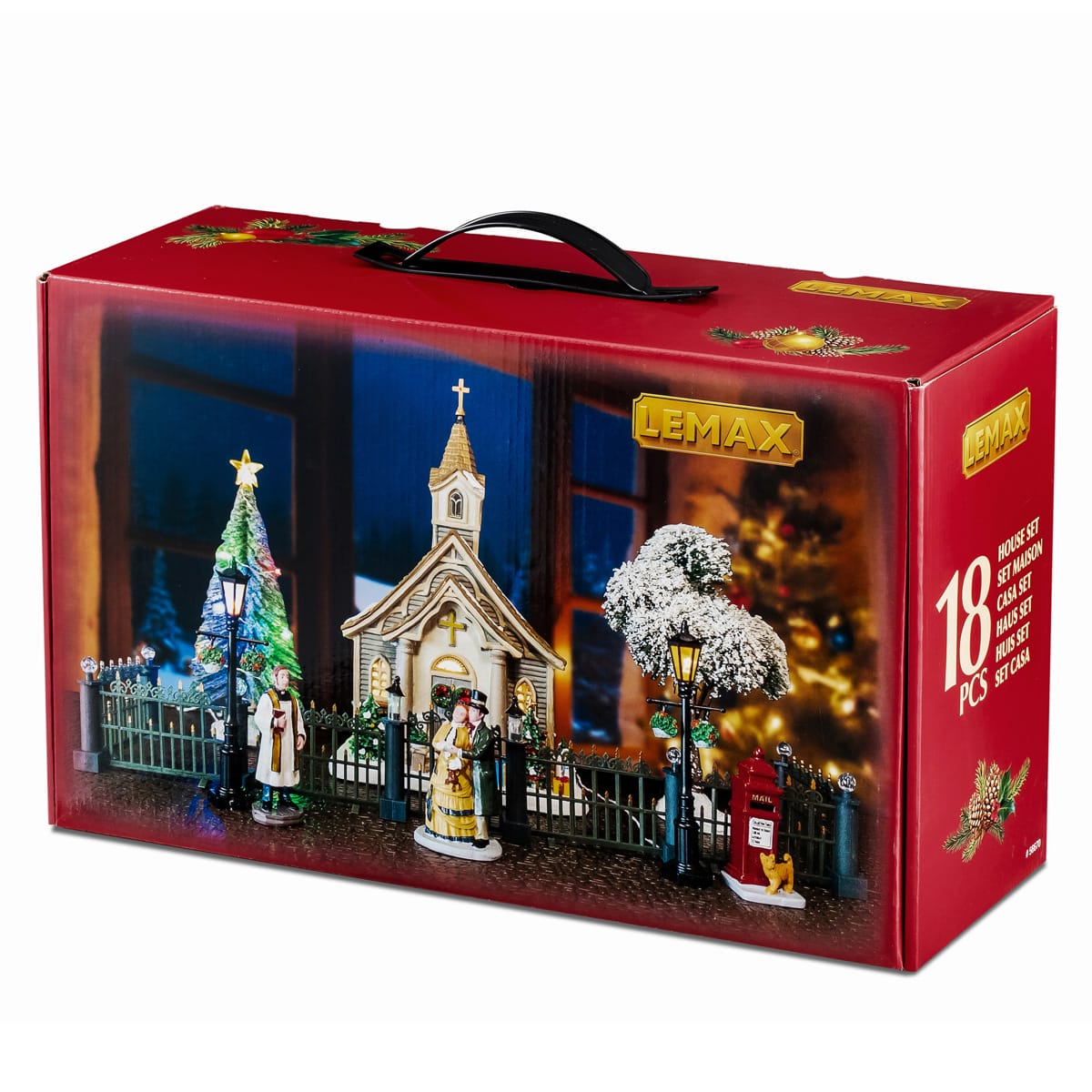 lemax-caddington-small-town-church-set-glise-de-village-miniature image 2