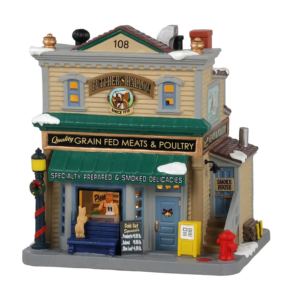 lemax-butcher-s-hollow-boucherie-miniature-caddington-collection image 1