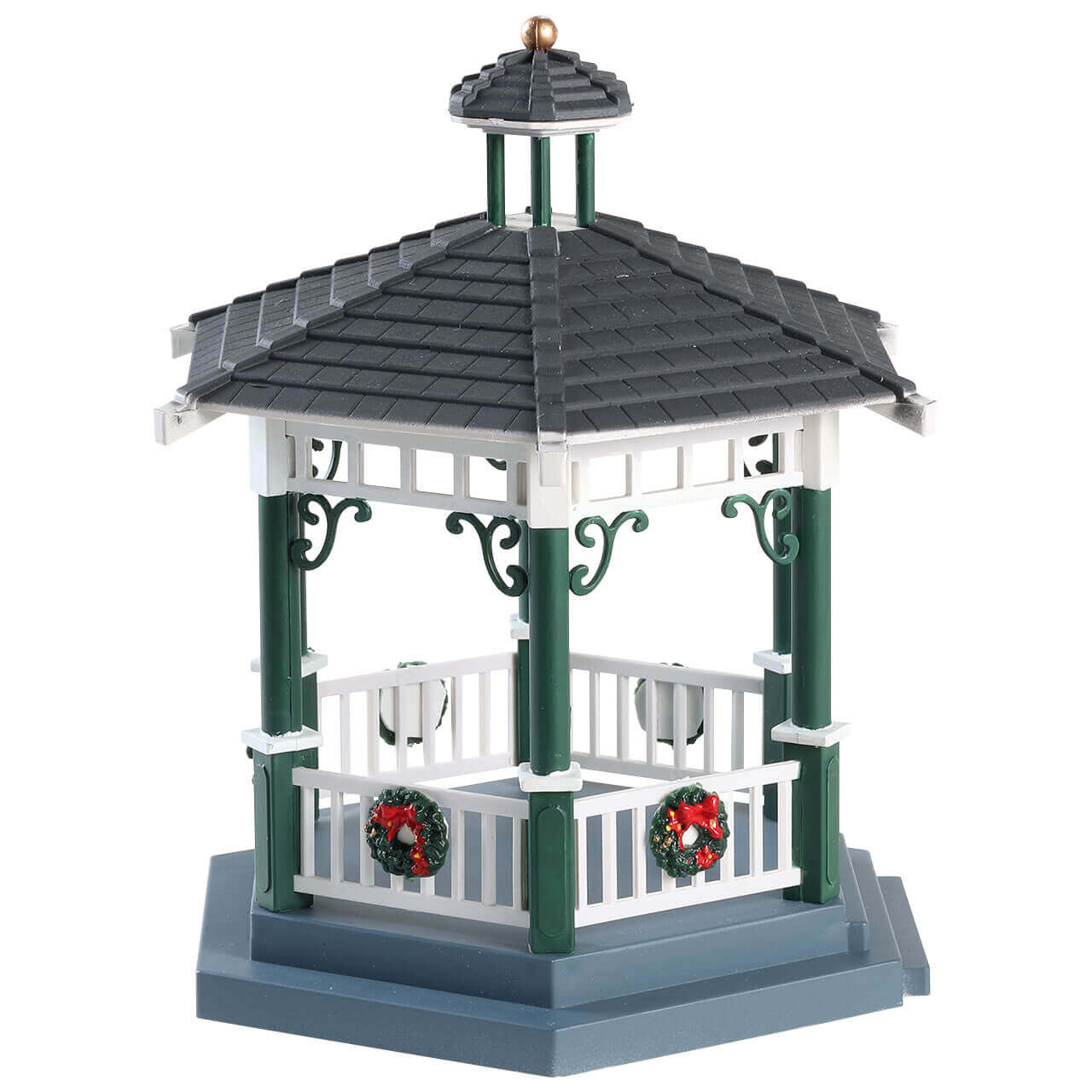 lemax-victorian-park-gazebo-kiosque-miniature-parc-caddington image 3