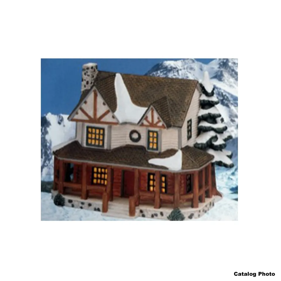 lemax-hunter-s-lodge-chalet-de-chasseur-miniature-lumineux image 1
