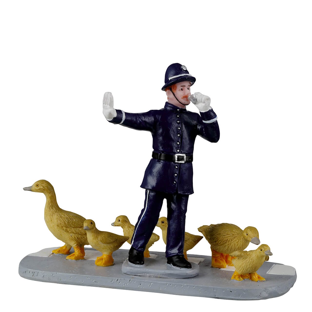 lemax-safe-crossings-figurine-policier-et-canards-caddington image 2