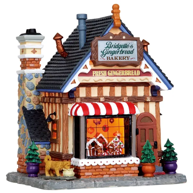 lemax-bridgette-s-gingerbread-bakery-b-timent-miniature-de-village image 1