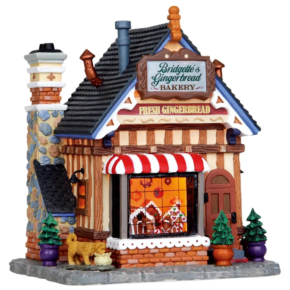lemax-bridgette-s-gingerbread-bakery-b-timent-miniature-de-village image 1