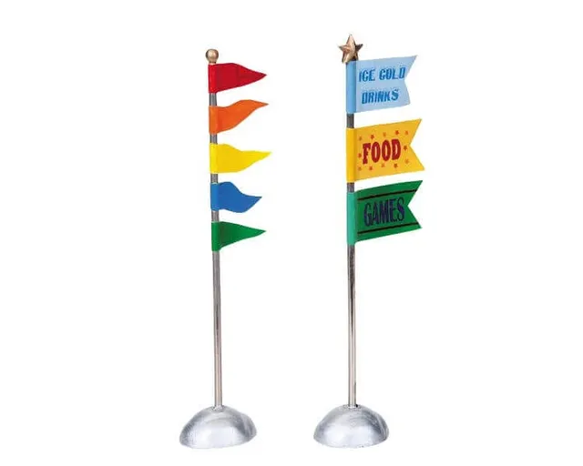 lemax-carnival-flags-accessoire-miniature-drapeaux-de-f-te image 1