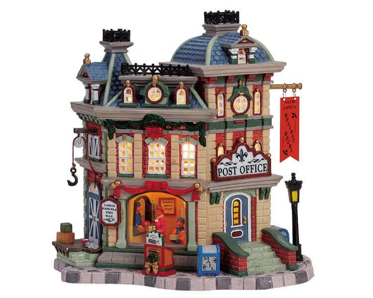 lemax-post-office-b-timent-miniature-bureau-de-poste-village image 1