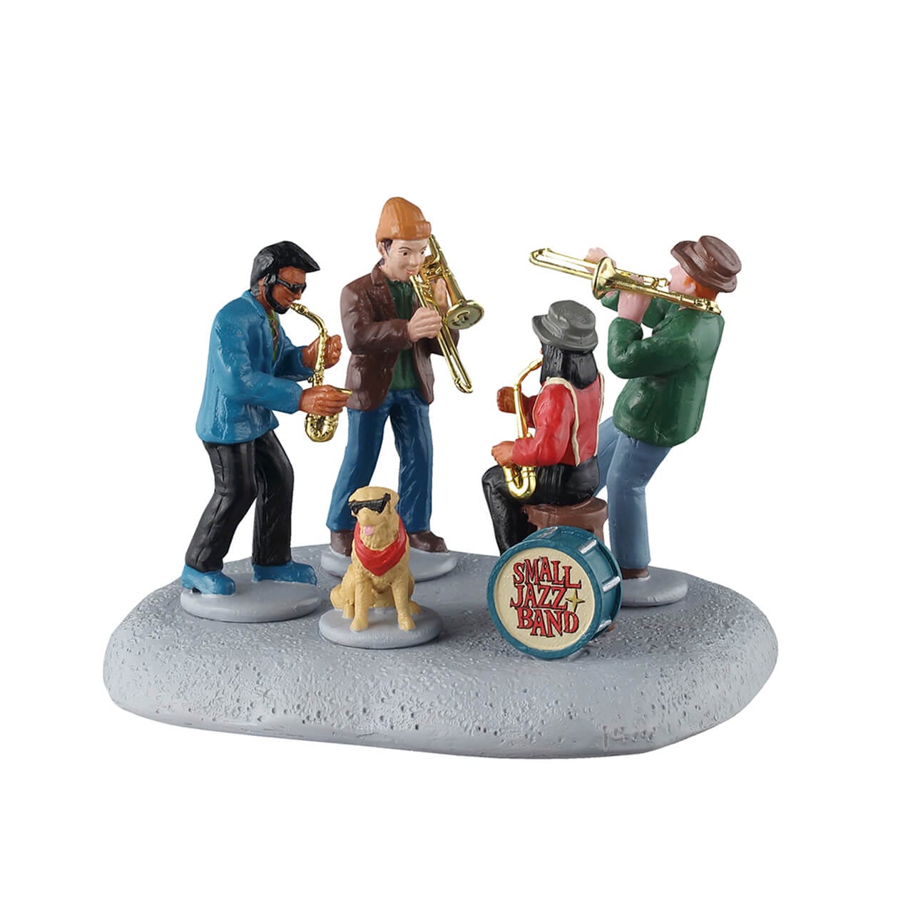 lemax-small-jazz-band-figurine-quartet-jazz-avec-chien-caddington image 1