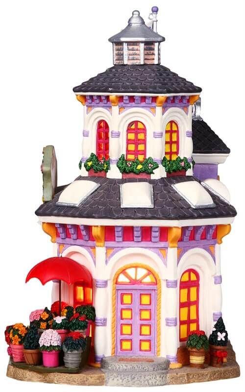 lemax-rose-s-flower-emporium-boutique-fleurie-miniature-lumineuse image 2