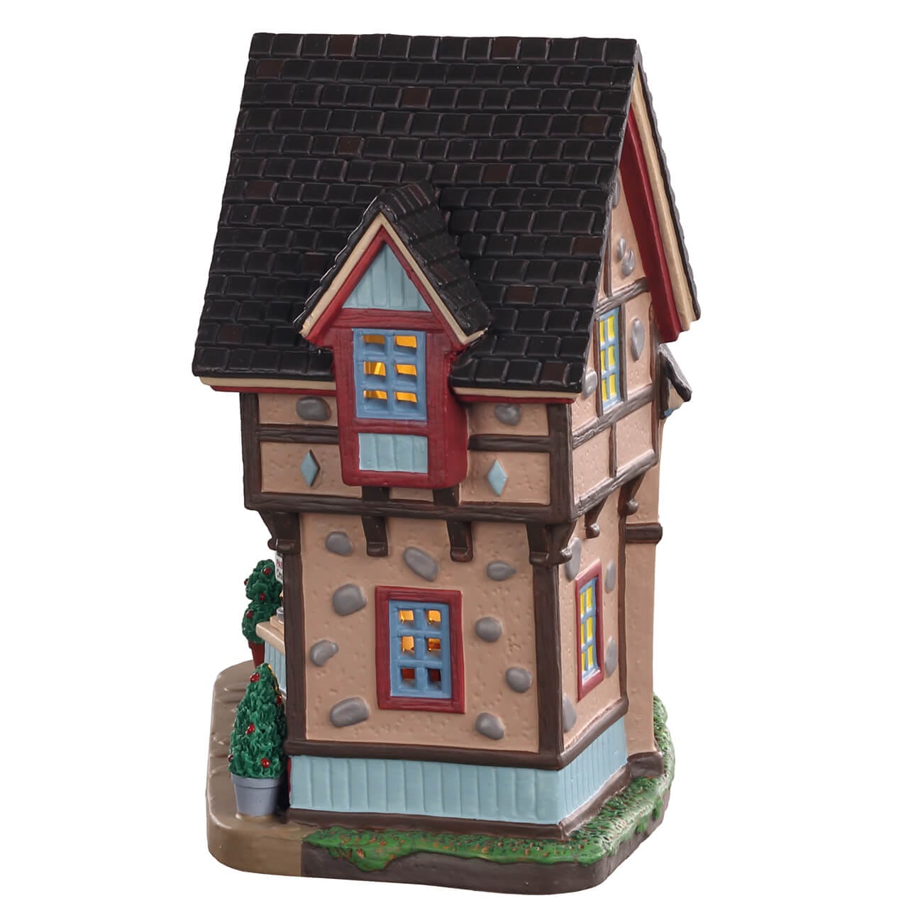 lemax-mj-s-gourmet-bakery-maison-miniature-boulangerie-tudor-illumin-e image 3
