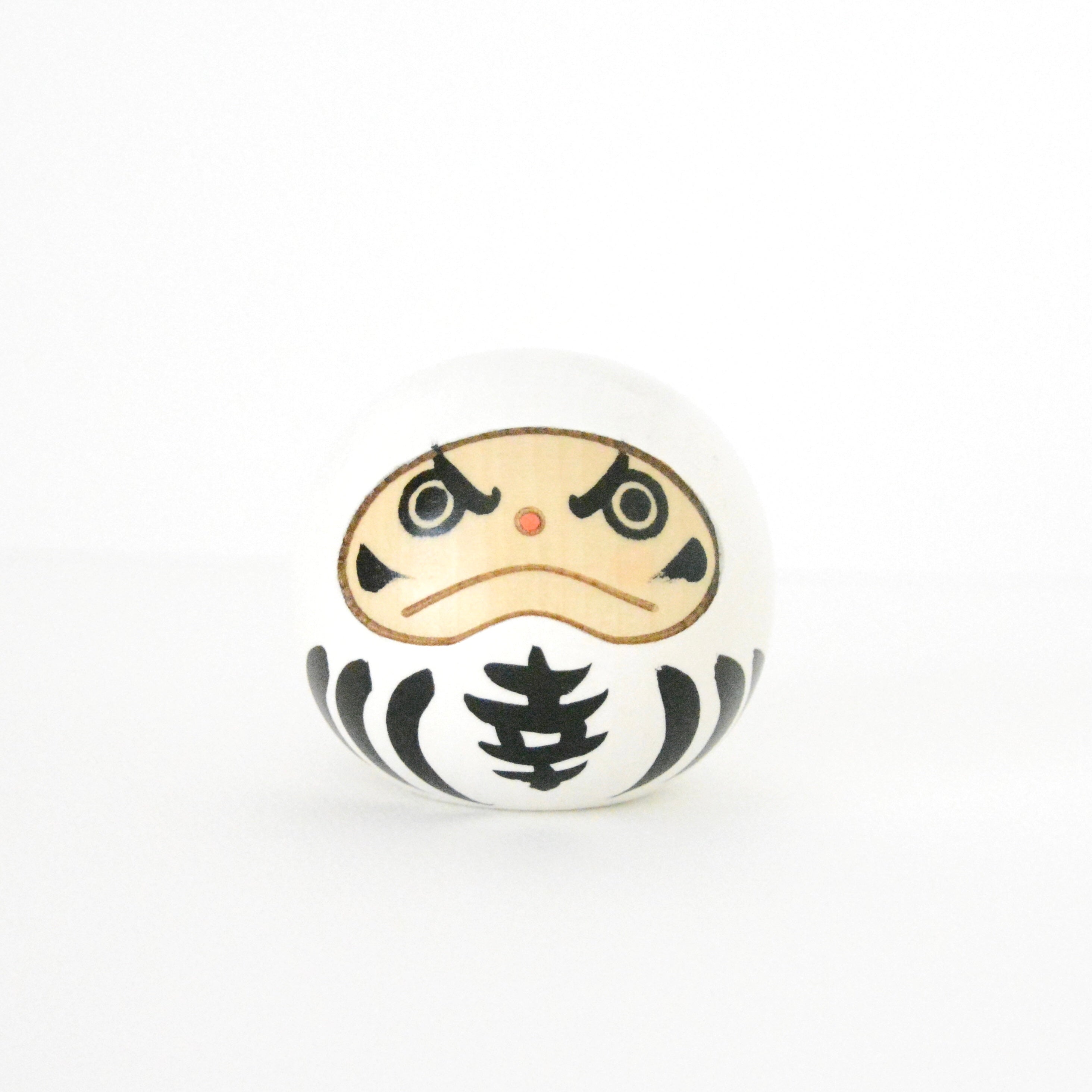 usaburo-kokeshi-kofuku-daruma-white-figurine-porte-bonheur image 1