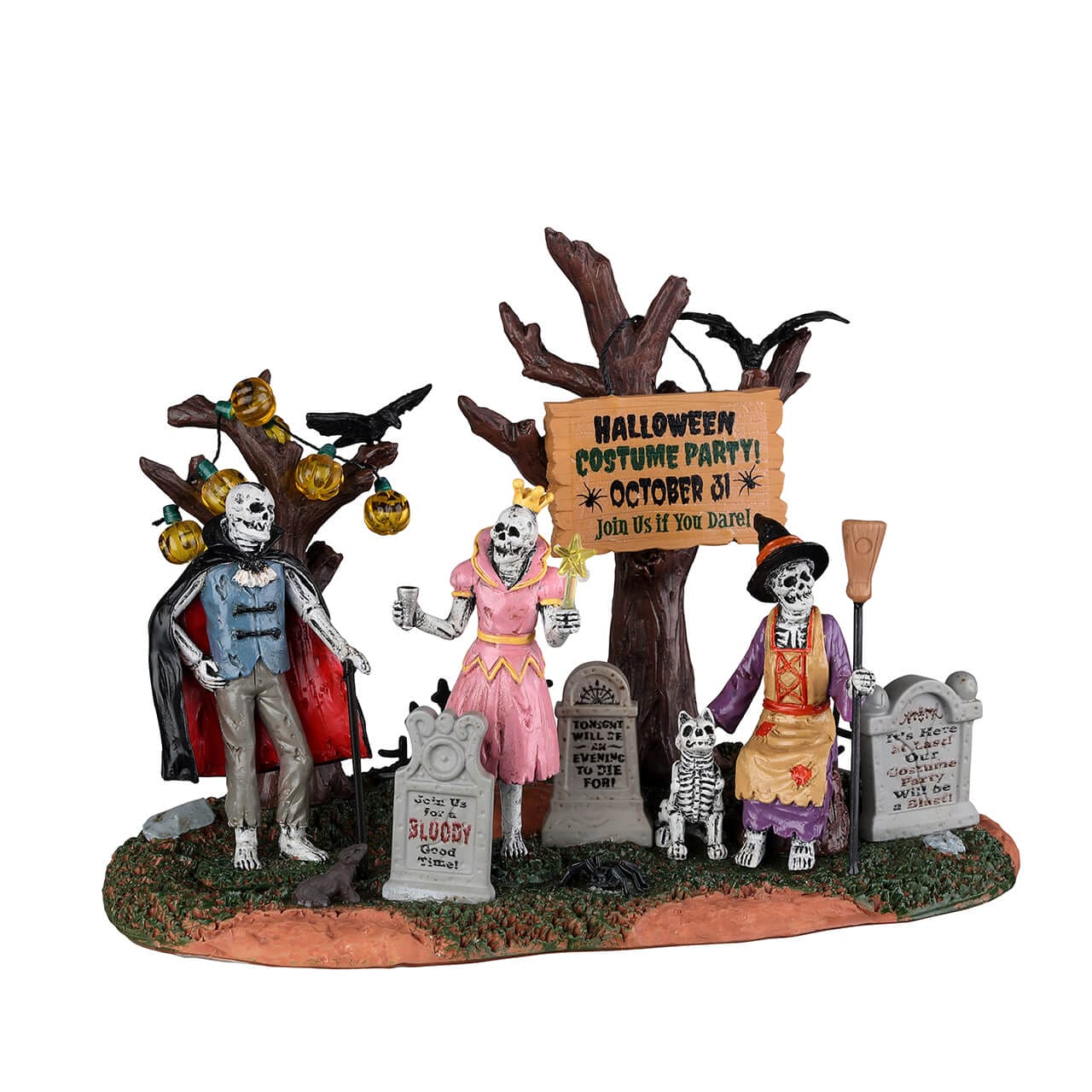 lemax-graveyard-costume-party-sc-ne-f-te-d-guis-e-cimeti-re-spooky-town image 1