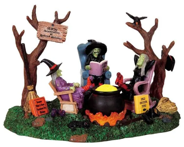 lemax-retired-witches-figurine-spooky-town image 1