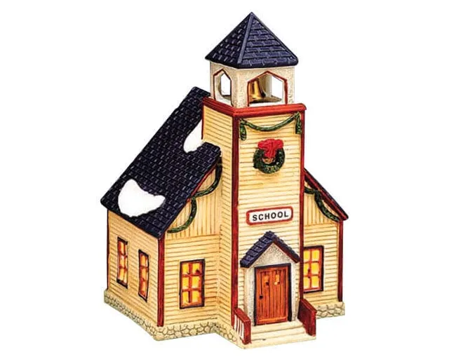 lemax-village-school-b-timent-cole-village-de-no-l-miniature image 1