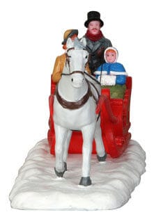 lemax-fancy-victorian-sleigh-tra-neau-miniature-victorien-de-no-l image 2