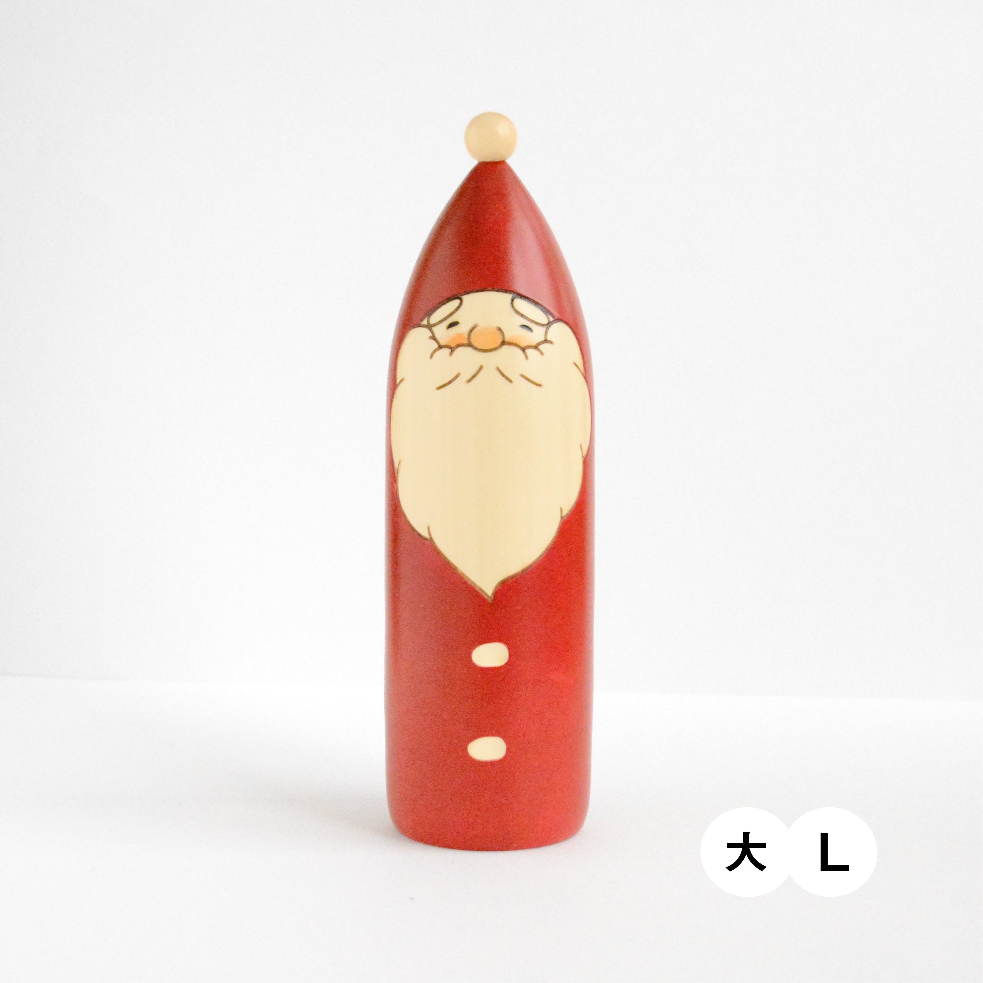 usaburo-kokeshi-santa-sapin-p-re-no-l-triangulaire-s-m-l-en-mizuki image 8