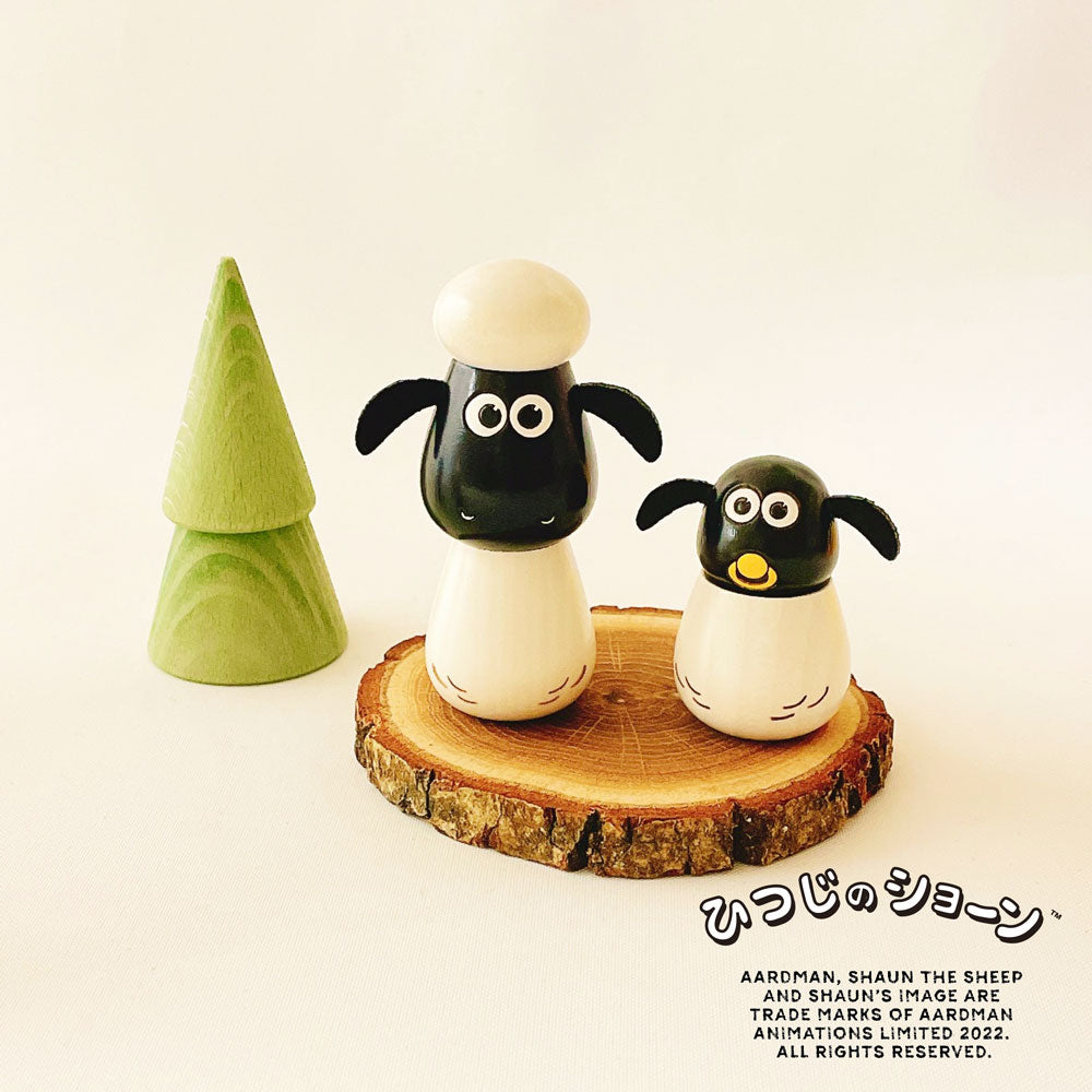 usaburo-kokeshi-shaun-the-sheep-shaun-figurine-kokeshi-artisanale image 6