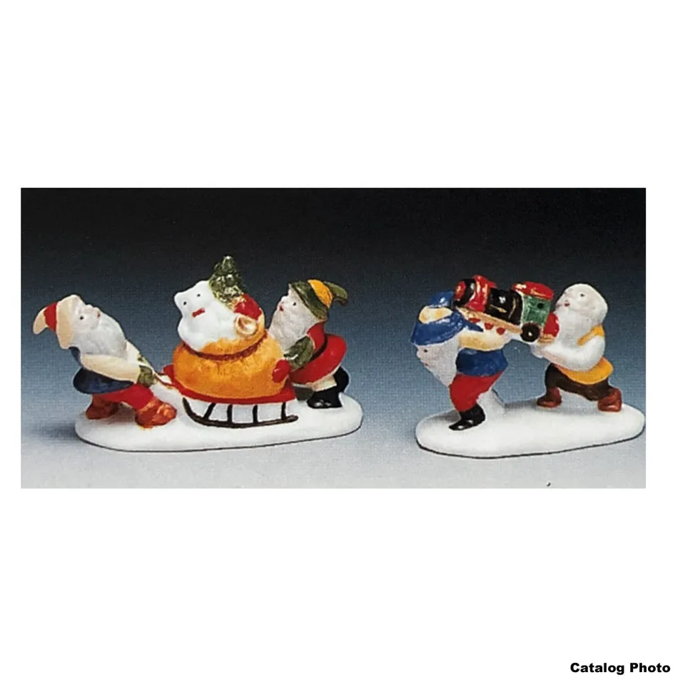 lemax-here-come-the-presents-figurine-cadeaux-de-no-l-miniature image 1
