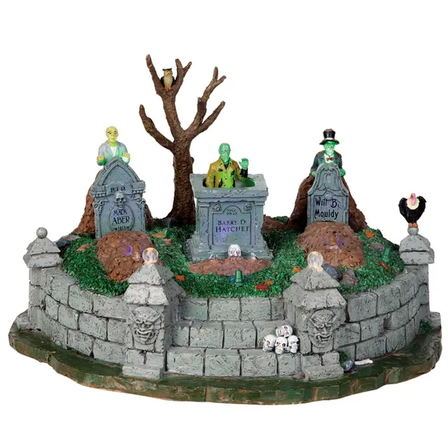 lemax-dead-are-rising-sc-ne-de-cimeti-re-hant-spooky-town image 1