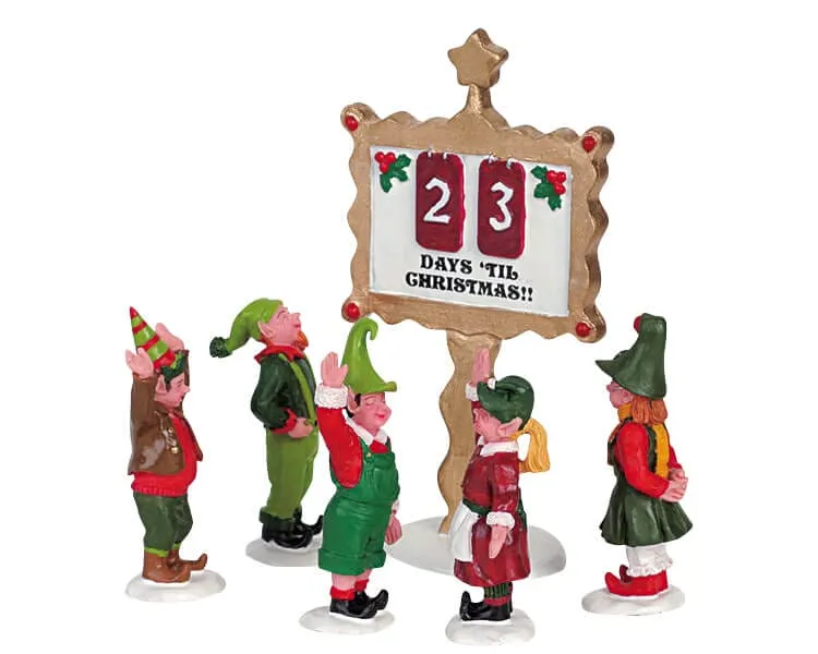 lemax-elf-in-christmas-countdown-figurine-lutin-calendrier-de-l-avent image 1