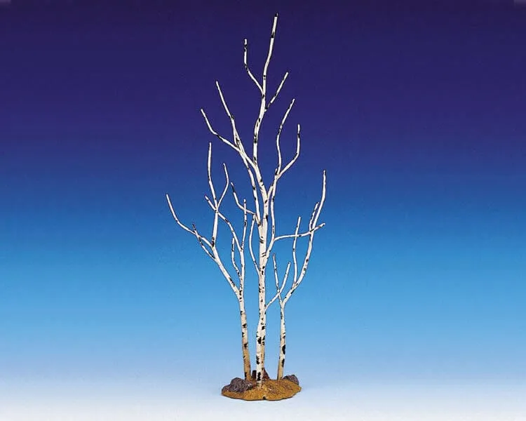 lemax-stand-of-birch-lot-bouleaux-miniatures-d-hiver image 1